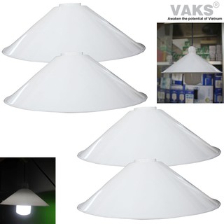 04 cái Chụp đèn chống mưa, chống chói kích thước 245mm x 78 mm - 119 - nhựa ABS - sx tại Việt Nam