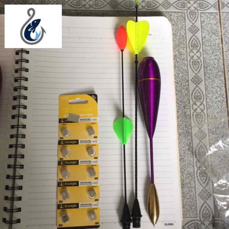 Phao lục chân đồng đủ size tặng kèm 1 vỉ 10 pin 22-30 xoáy ren
