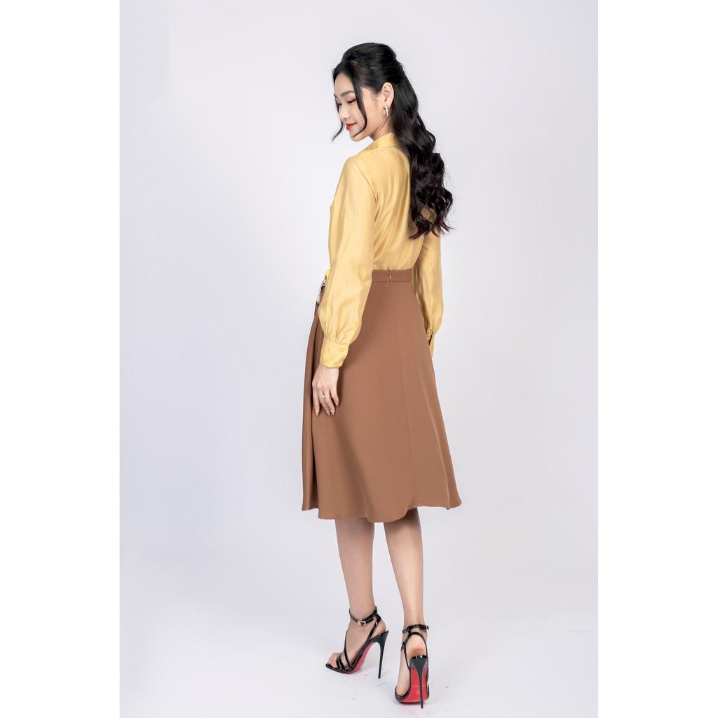 Chân váy xòe, cạp luồn MMOutfit M-JU020421066