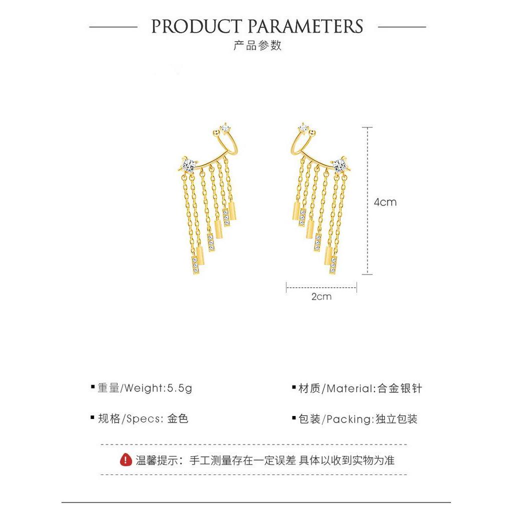 Bông tai dáng dài kiểu dáng độc đáo dành cho nữ