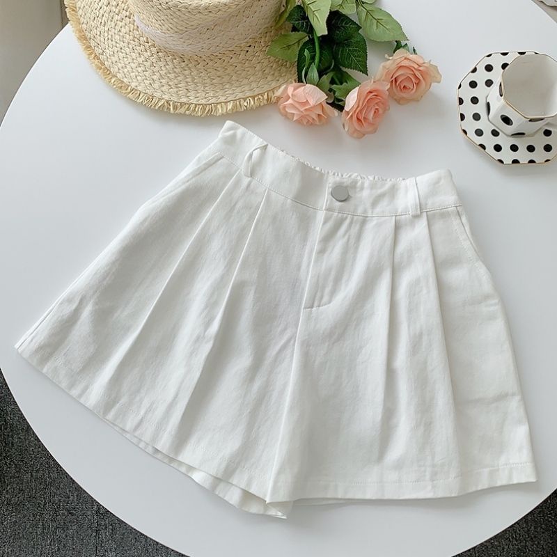 Quần short nữ đùi chất vải đũi mặc nhà thể thao lưng cao đi chơi bigsize ống rộng đẹp cạp cao ulzzang QD02 ESHOP
