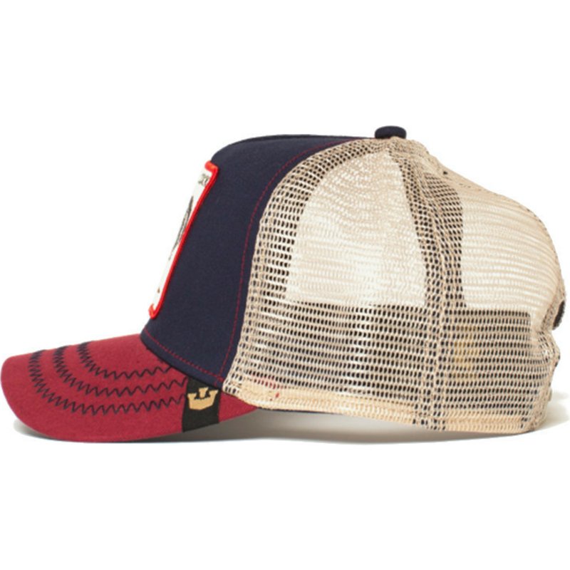 Mũ Lưỡi Trai Phối Lưới Họa Tiết Hoạt Hình Gấu Hổ Freedom Trucker