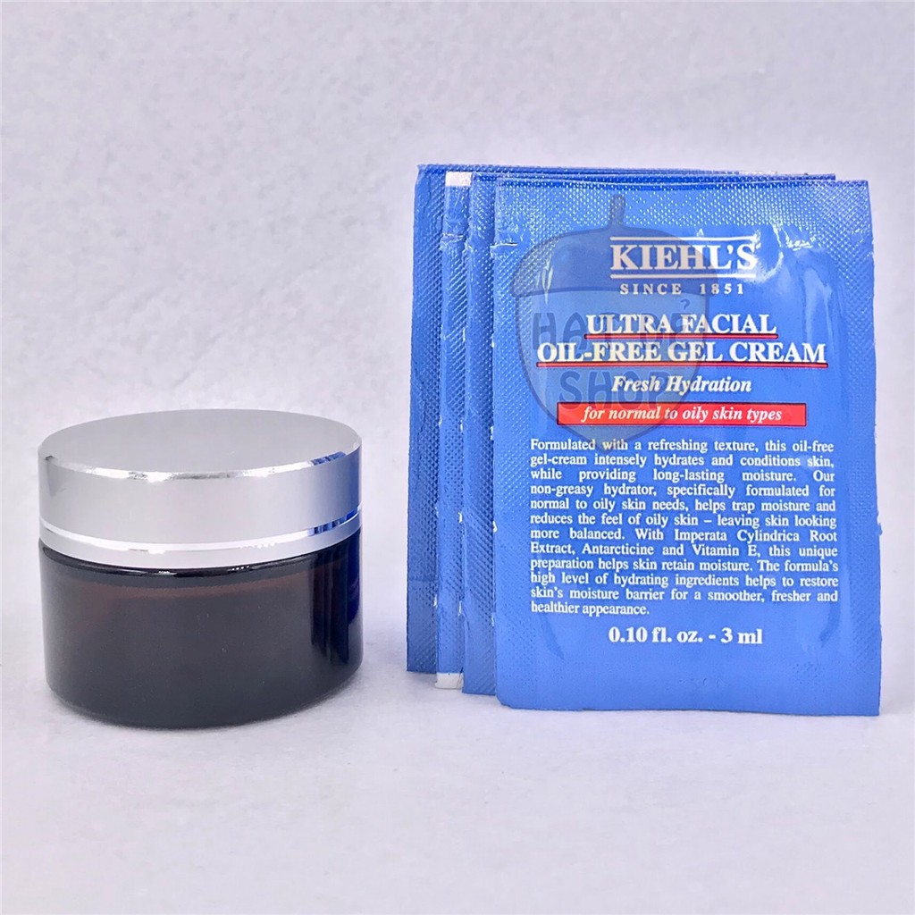 Kiehl's / Kiehls Kem Dưỡng Ẩm Da Dầu Facial Oil Free Gel Cream 15ml (3ml x 5 gói)