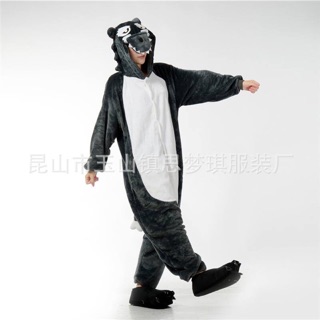 Bộ ngủ thú bông hình chó sói (có sẵn cho cả bé)