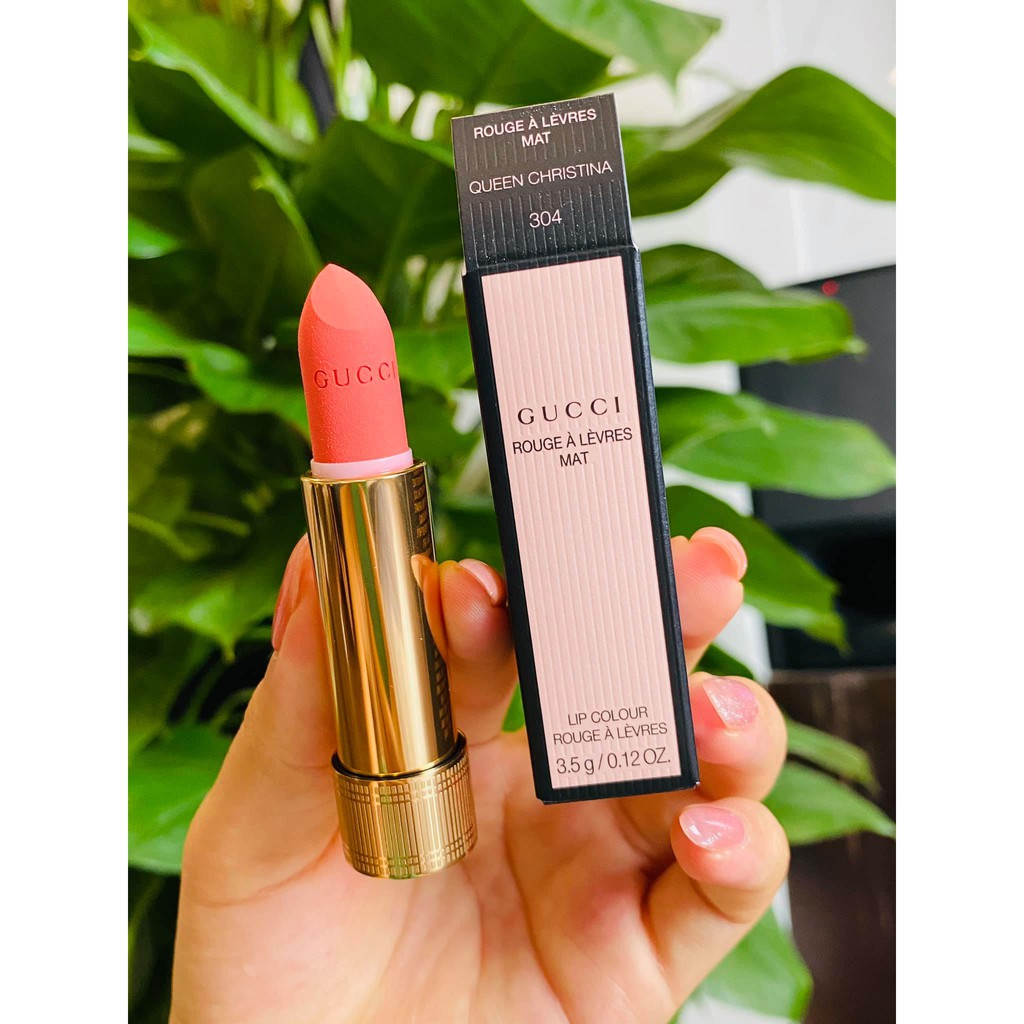 Son Gucci 304 Queen Christina - Cam Sữa Matte
