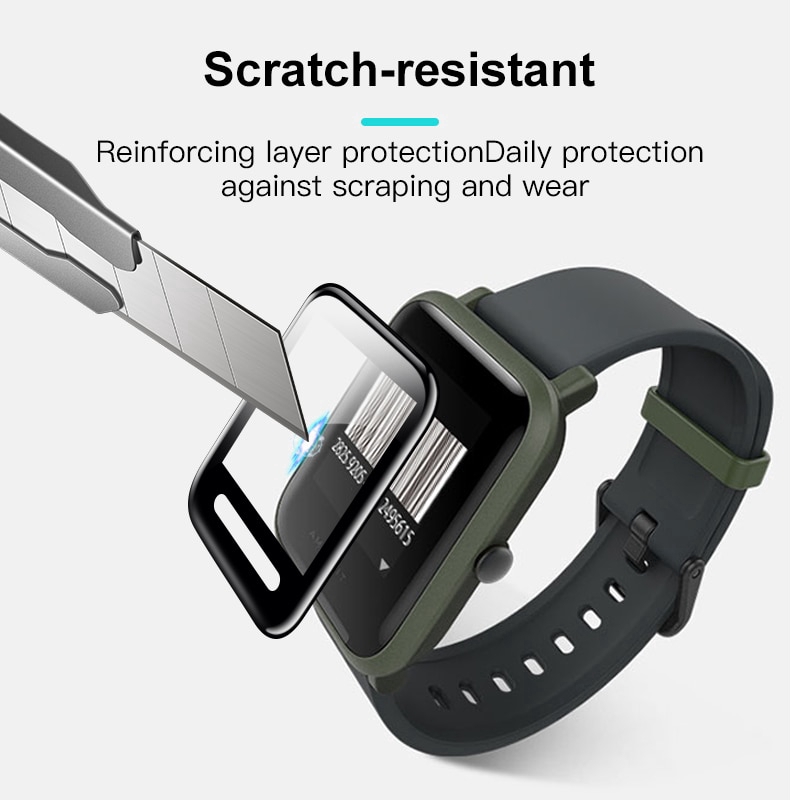 Kính Cường Lực 20d Bảo Vệ Màn Hình Cho Xiaomi Amazfit Bip S / U / U Pro / Lite / Bip 3 / Bip 3 Pro