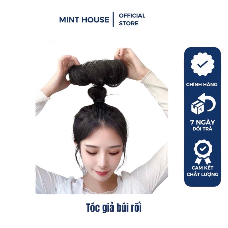 Tóc giả búi rối tóc búi hot hit