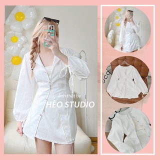 Set 3 món áo kiểu + áo ống + chân váy hèo studio