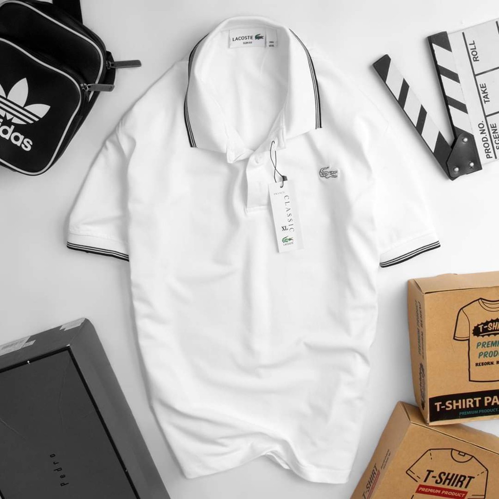 Áo Phông Nam LC  cổ chun, bo viền tay chun, hàng xuất dư