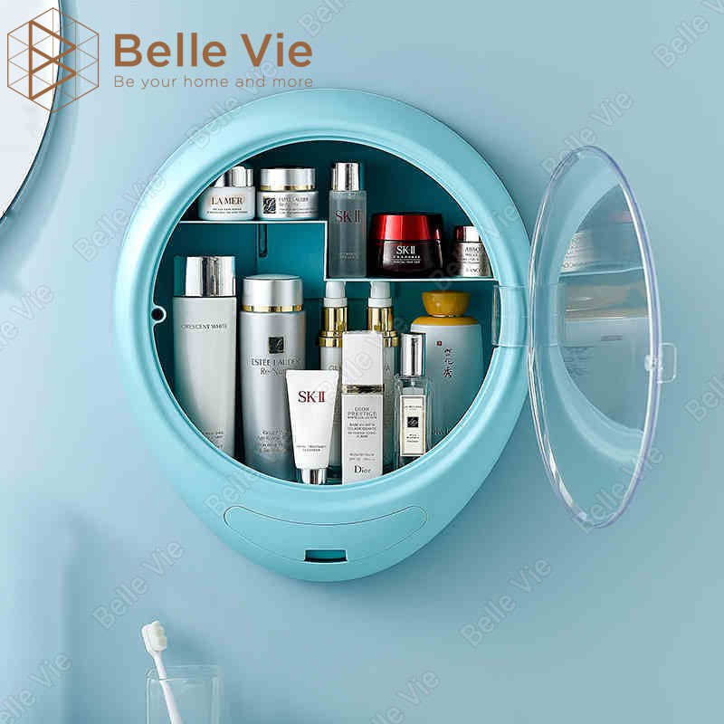 Kệ Đựng Mỹ Phẩm Treo Tường BELLEVIE Kệ Đựng Đồ Nhà Tắm Cao Cấp Gắn Tường Chắc Chắn