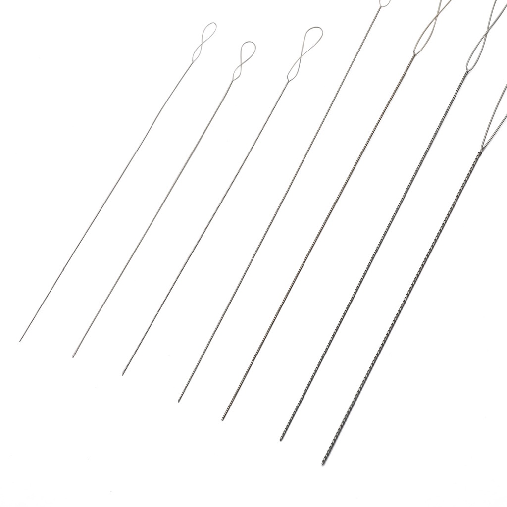 Que kim xỏ hạt bằng thép không gỉ 0.15-0.7mm dùng để làm đồ trang sức thủ công tiện lợi