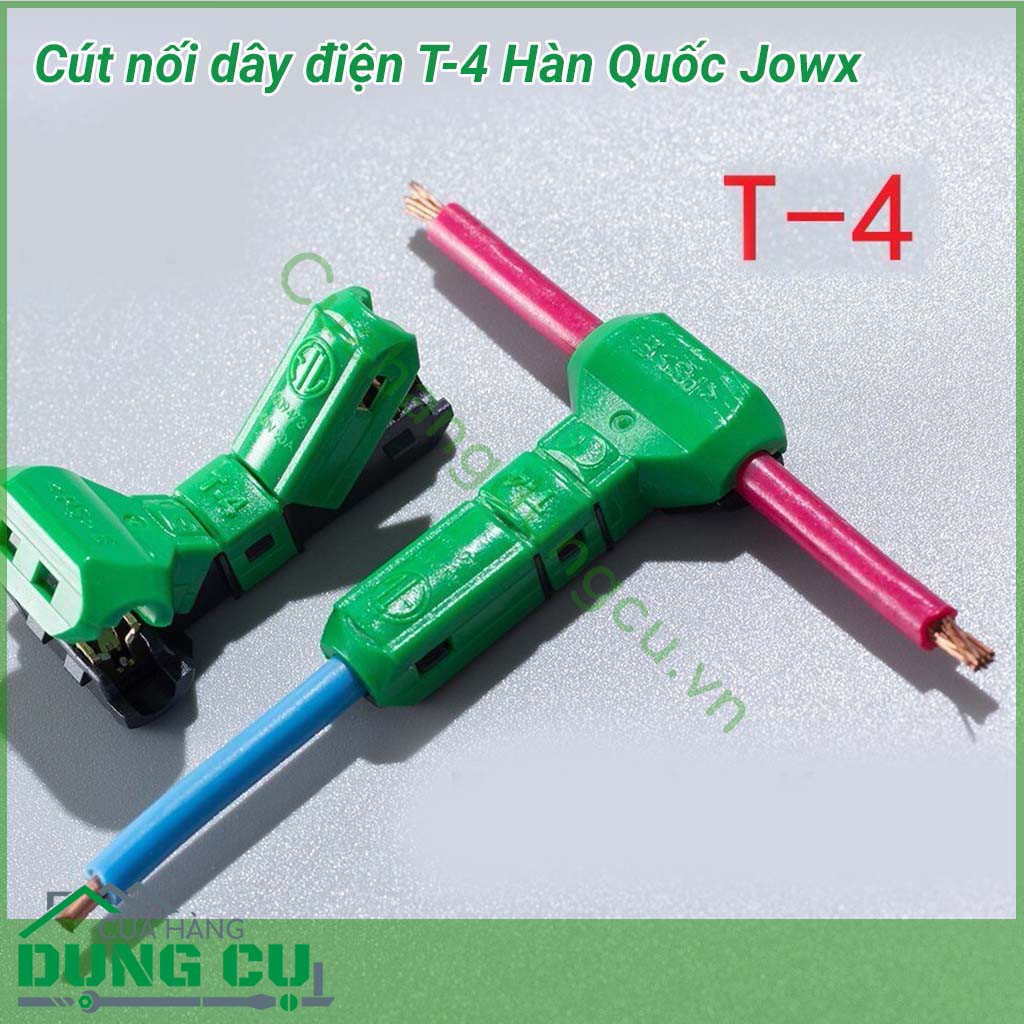 Cút nối nhanh dây điện kiểu hàn quốc Jowx T-4