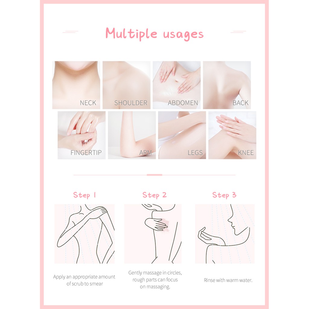 Set 2 tuýp kem tẩy da chết Fenyi mùi hương đào làm sạch sâu cho da mặt 100g