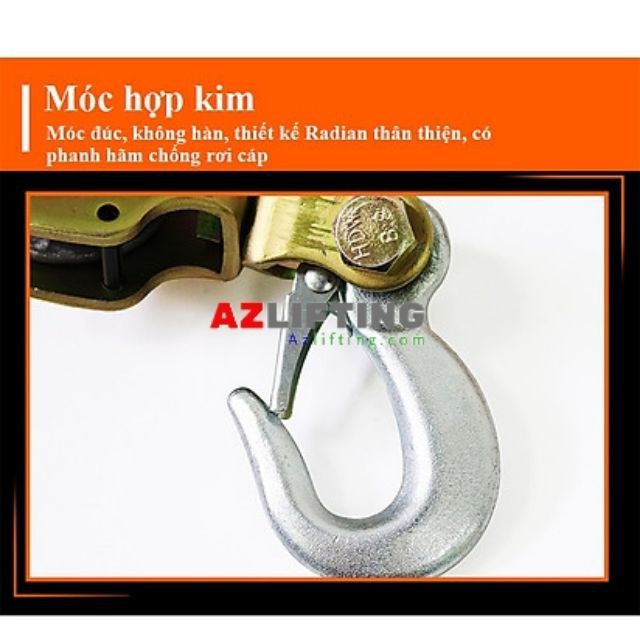 Palăng cáp lắc tay hai tấn