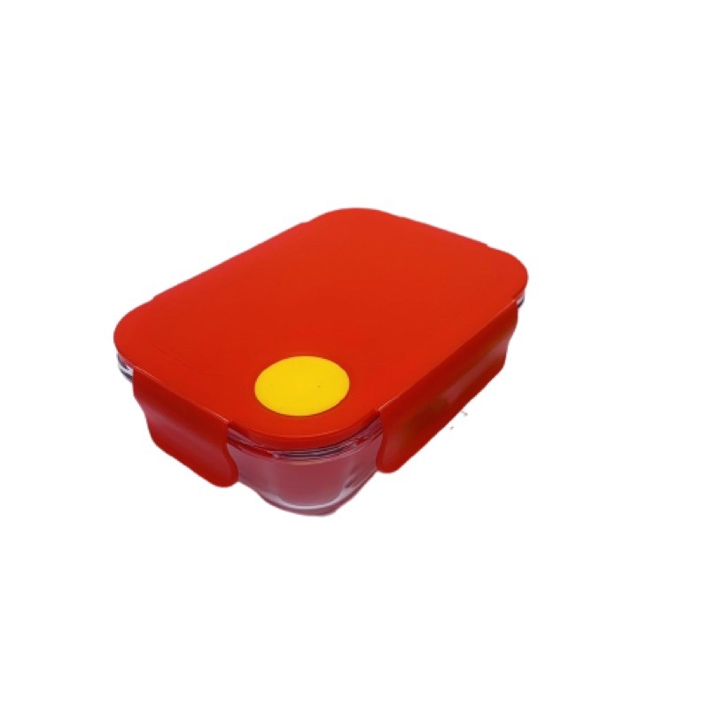 (XẢ KHO GIÁ SỐC) Hộp Thủy Tinh Chịu Nhiệt 640ml Nắp Đỏ - Nắp Gài Có Ron Chống Tràn - Hộp Đựng Thực Phẩm - Hộp Đựng Cơm | BigBuy360 - bigbuy360.vn