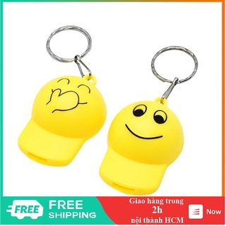 Móc khoá hình icon có tích hợp còi thổi, bằng nhựa, nhiều mẫu mặt icon ngộ nghĩnh siêu cute - GD0526
