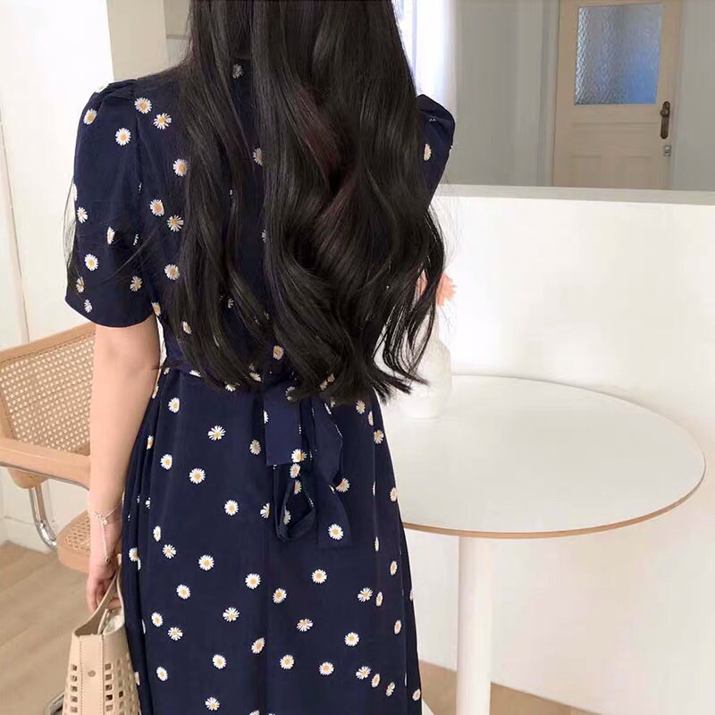 {order bigsize,L-4xl}Váy cổ đáp chéo hoa nhí | BigBuy360 - bigbuy360.vn