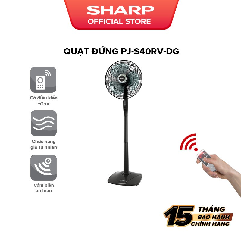 Quạt Đứng Sharp PJ-S40RV-DG Hàng Malaysia