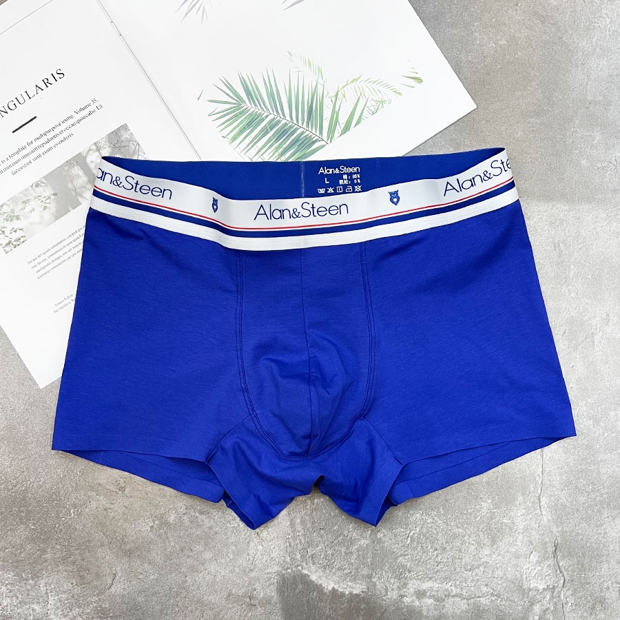 QUẦN LÓT NAM - BOXER Trơn Su Lụa Ép Không Đường May - Sang Trọng