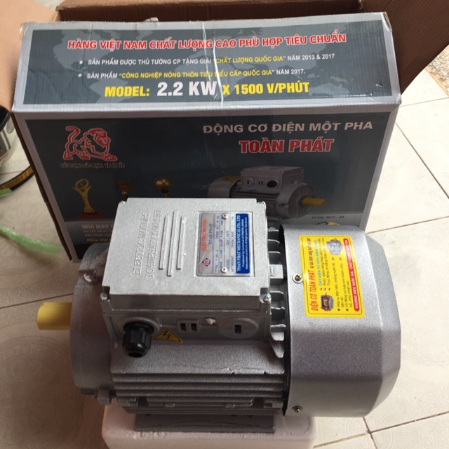 Mô tơ 2,2kw-1500v/p toàn phát