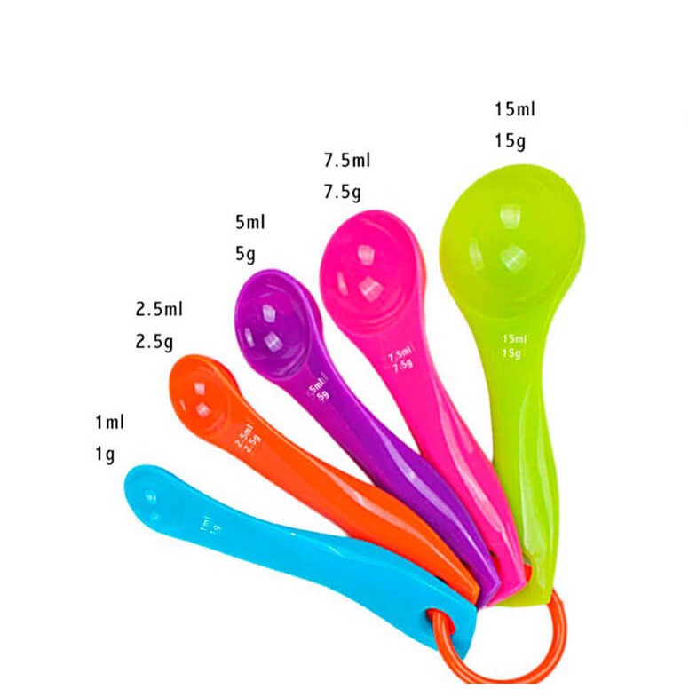 Set 5 thìa đong ăn dặm cho bé