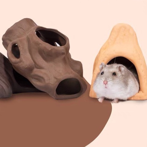 nhà thung lũng - gốc cây làm hầm trú cho hamster