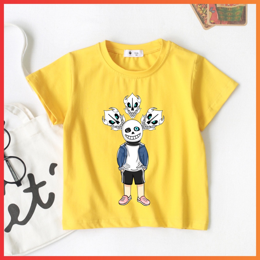 Áo sans undertale ink error màu vàng cho bé được yêu thích nhất