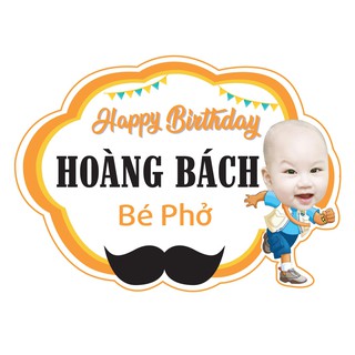 Biển tên sinh nhật cho bé trai