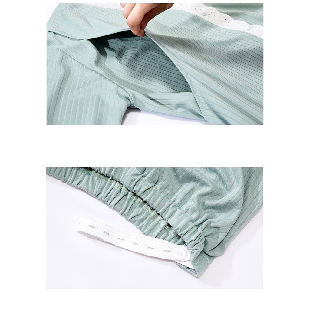 Bộ Bầu Dài Tay Sau Sinh-SAQ152 TRẮNG