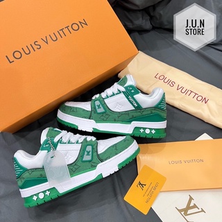 GIÀY LV TRAINER GREEN WHITE BẢN CAO CẤP [ NEW BEST ]