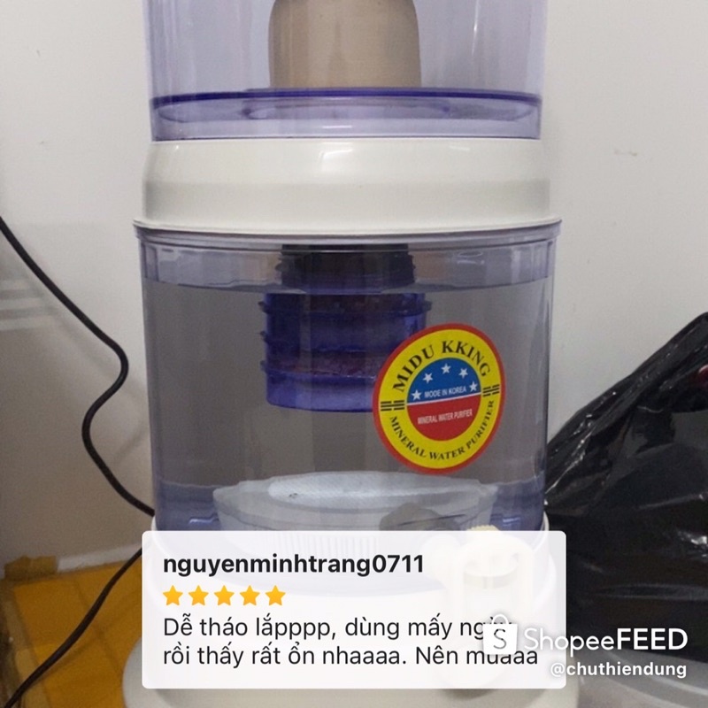 Bình Lọc Nước Gia Đình 16L Midu King Cho Nước Trong Sạch Bảo Vệ Sức Khoẻ Gia Đình