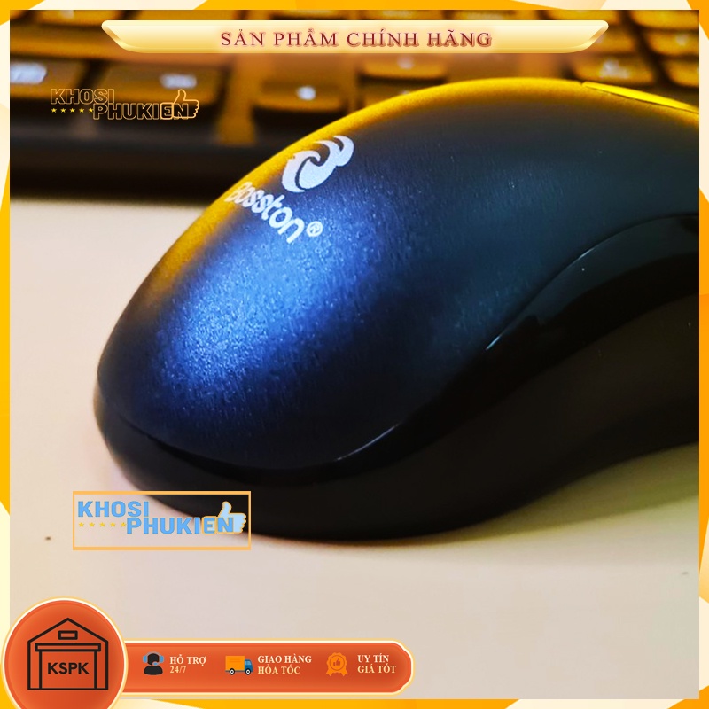 BỘ BÀN PHÍM CHUỘT MÀU ĐEN CÓ DÂY GIÁ RẺ KSPK BTD6800
