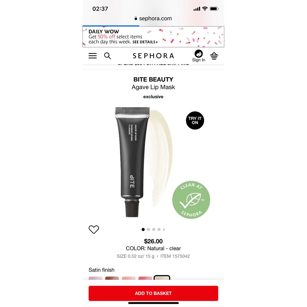 ‼️MẶT NẠ DƯỠNG MÔI THẦN THÁNH BITE BEAUTY AGAVE LIP MASK FULLSIZE | BigBuy360 - bigbuy360.vn