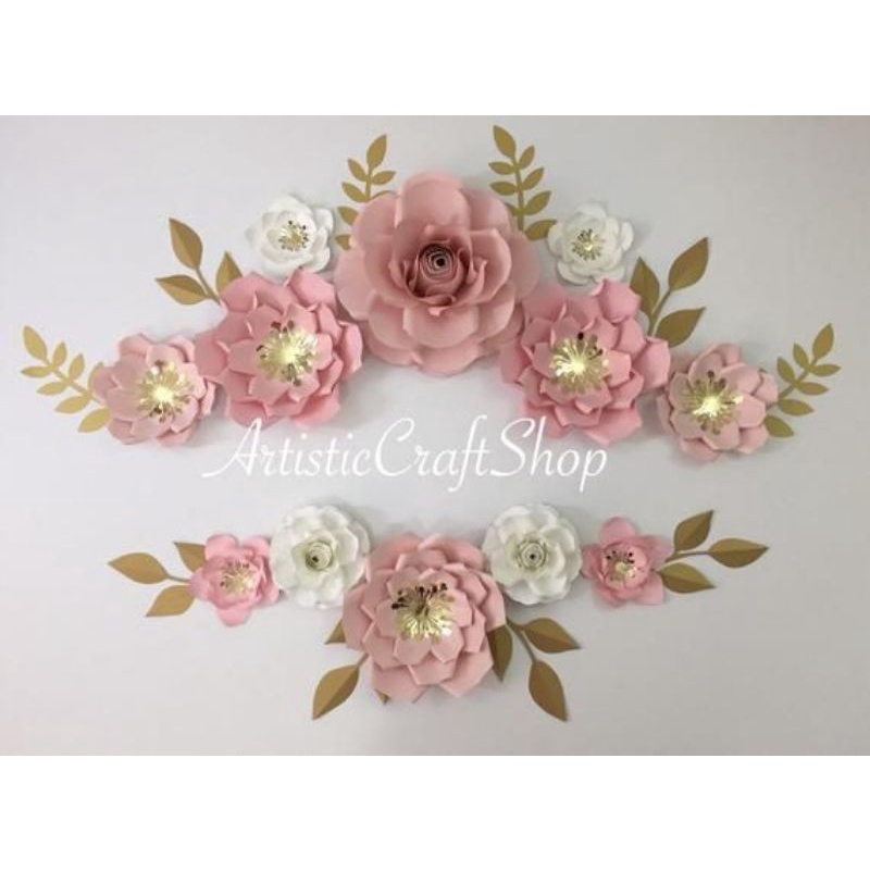 Combo hoa giấy backdrop