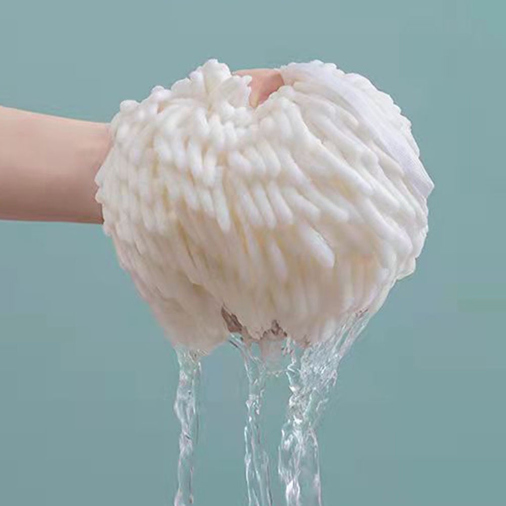 Khăn Lau Tay Bằng Vải Nhung Mềm Mại Dày Dặn Siêu Thấm Hút Có Móc Treo Tiện Dụng Cho Nhà Bếp