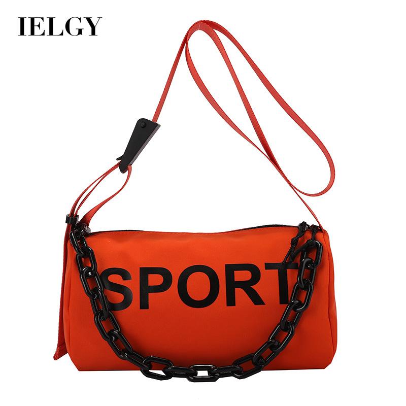 Túi xách IELGY đeo vai phối dây xích thời trang hip hop độc lạ cho nam và nữ