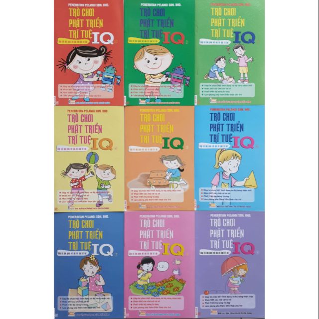 Sách Combo trọn bộ 9 quyển Trò Chơi Phát Triển Trí Tuệ IQ
