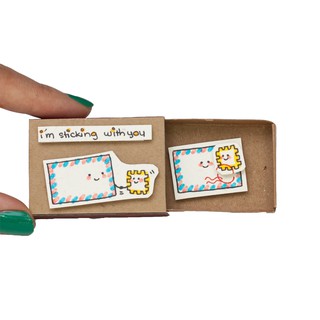 Thiệp Tình Yêu Hộp Diêm I'm Sticking With You