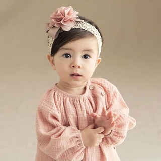 Băng Đô Cài Tóc Phối Hoa Cho Bé Gái