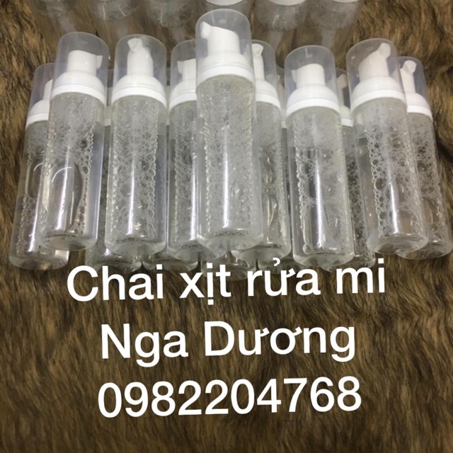 Chai xịt rửa mi trước khi nối mi