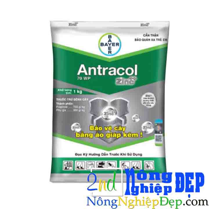 Antracol 70wp gói 100g - Giúp Cây Xanh Khỏe - Tạo Áo Giáp Kẽm Phòng Trừ Phổ Rộng Nhiều Loại Bệnh Hại