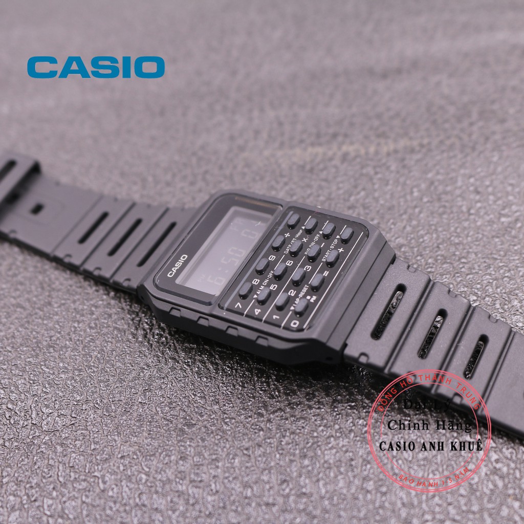 Đồng hồ nam điện tử Casio CA-53WF-1BDF dây nhựa