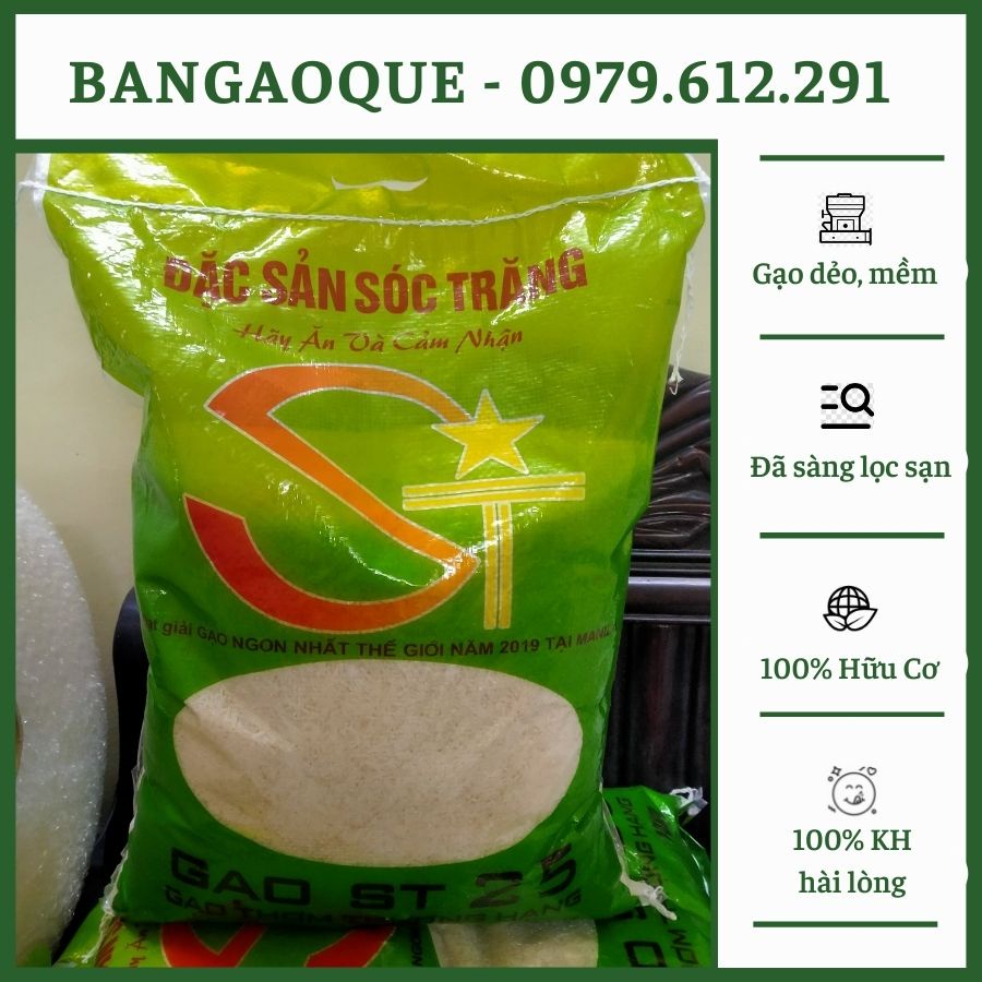 Gạo ST25 - Gạo Thơm, Dẻo ST25 Ngon Nhất Thế Giới