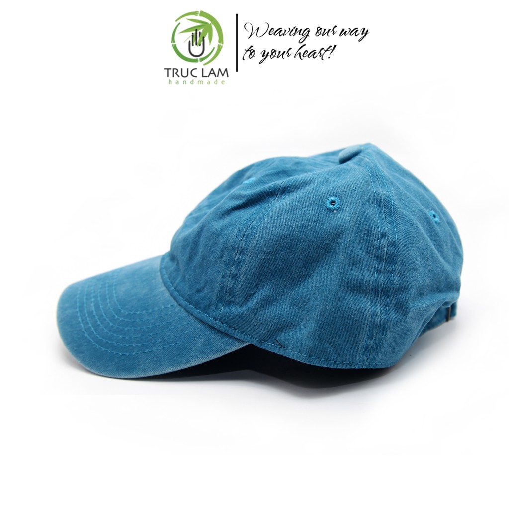 Mũ Lưỡi Trai Chống Nắng Thời Trang Unisex Vải Kaki 100 % Cotton Màu Trơn - Trúc Lâm Handmade