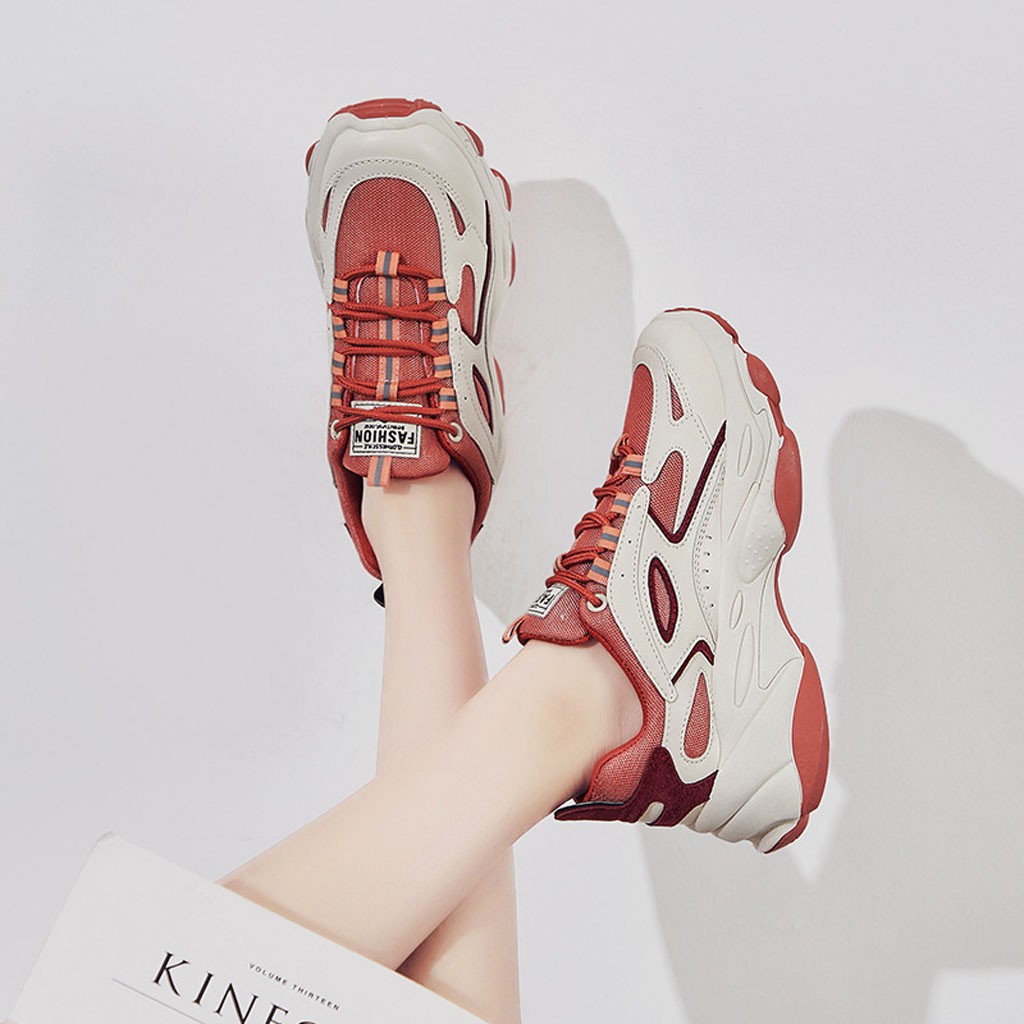 Giày Nữ Ulzzang Pha Màu Cá Tính Tăng Chiều Cao - G01