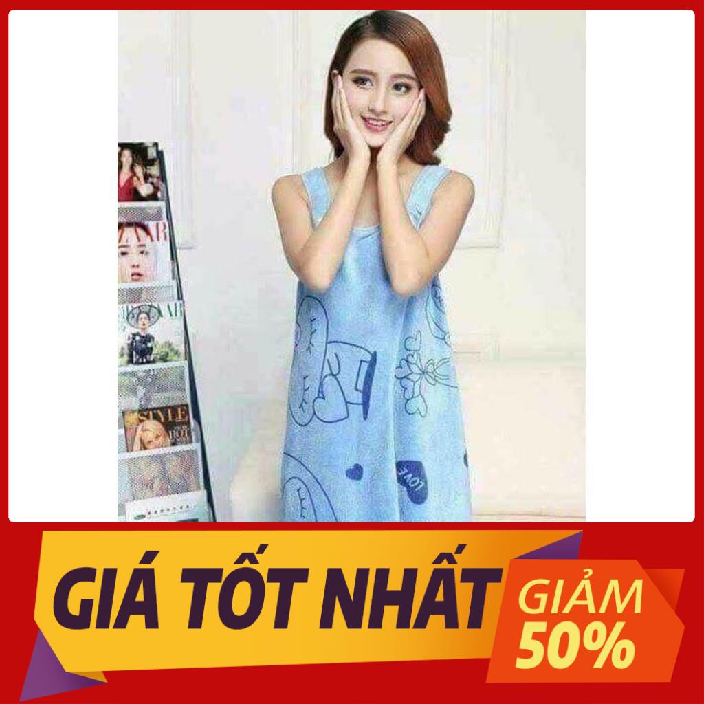 khăn tắm 2 dây cao cấp - áo chòn khăn tắm đa năng.