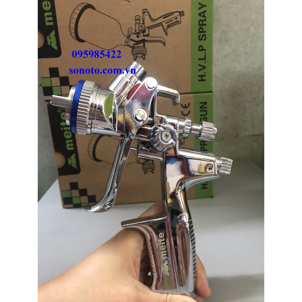 MT4000 Súng phun sơn áp lực thấp HVLP chính hãng Meite MT4000PRO 14 lỗ phun đầu 1.3mm bản 2023 SONQUANGPHU422