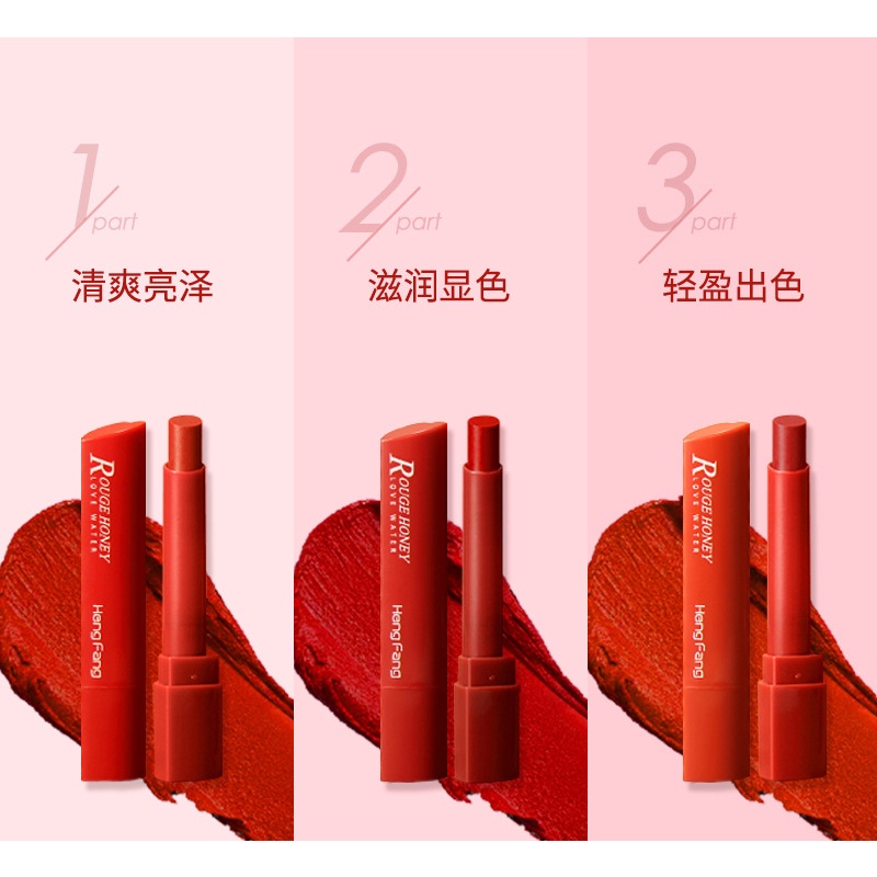 [Hàng mới về] Son lì Hengfang dưỡng ẩm không dính cốc hợp thời trang