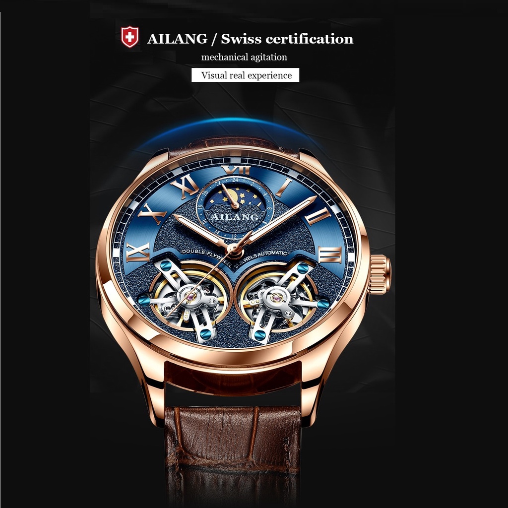 Đồng Hồ Cơ Tự Động Nam Chính Hãng AILANG TD2 Máy Cơ Automatic Kiểu Dáng Thời Trang Đẹp Đẳng Cấp