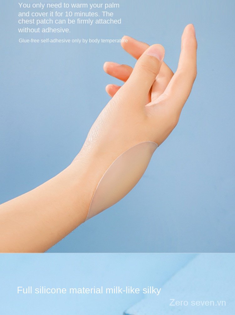 Miếng dán ngực tự động dính màu kem tiện lợi cho nữ